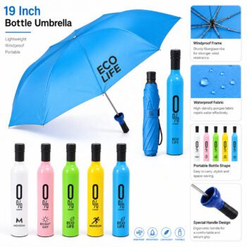wine bottle shape foldable umbrella gotley 2