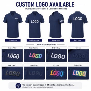 180gsm cotton embroidered polo shirt rox 1