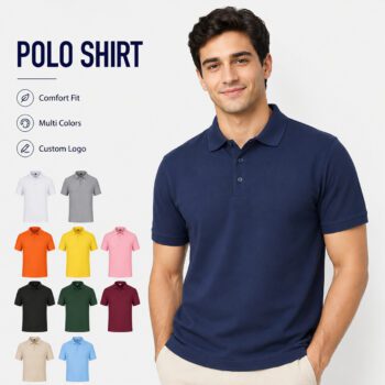 180gsm cotton embroidered polo shirt rox