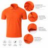 180gsm quick dry mesh polo shirt kassar 1