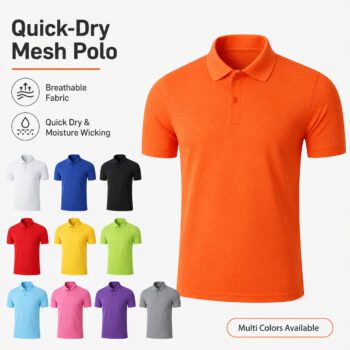 180gsm quick dry mesh polo shirt kassar
