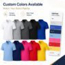 230gsm 100 combed cotton polo shirt sappor 3