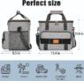 Custom logo lunch box adjustable webbing insulation lunch cooler bags outdoor cooler bag for milk with drink for men women