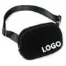 Custom logo fanny pack crossbody belt bag mobile phone bag fleece waterproof fanny pack for gymnasium