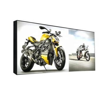 Aluminum profile silicone edged graphic led backlit backdrop display wall mounted modular frame light box