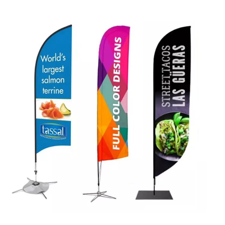 Promotion feather flag flying flags and banners accessory custom advertising beach flags