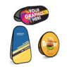 Custom logo spandex pop-up banner - outdoor horizontal display