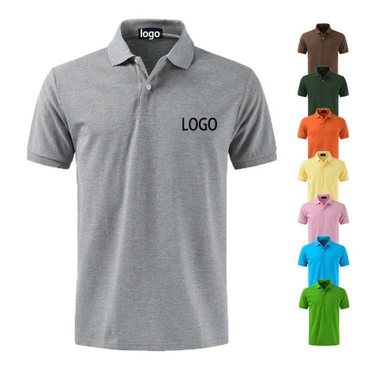 Custom design your logo polo tee short sleeve polo shirt with your