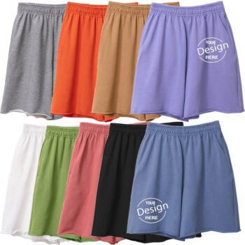 100% cotton blank gray shorts women custom logo printed plain woman sweat jogger shorts for woman