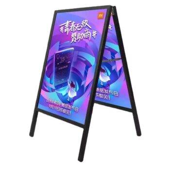 Led a-frame sign stand a stand sign board display factory sale