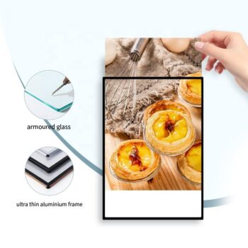 Customized indoor square advertising light box movie poster light box led slim light box ad led poster frame