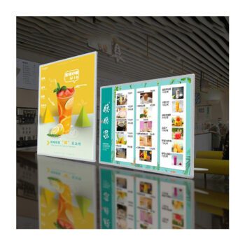 Slim led light poster advertising light box for restaurant cinema marketing products led poster frame led slim light box