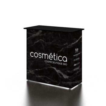 New design portable aluminum pop up tube tension fabric printing tradeshow exhibition promotion trade show counter