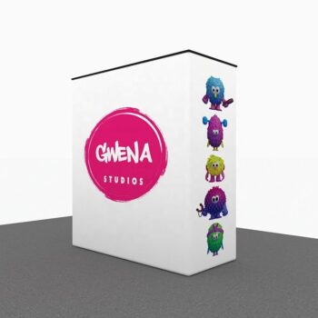 Tool free aluminum frame tension fabric custom new design portable reusable promotion tables exhibition expo trade show counter