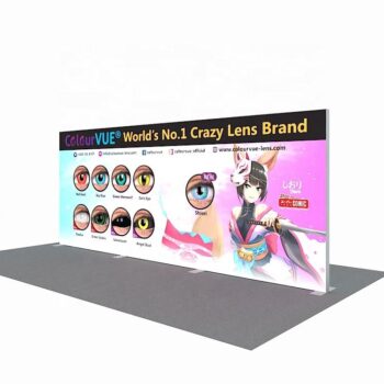 Custom aluminum modular frames double sides printings portable custom free standing led backlit seg fabric light box