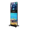 Led indoor screen scrolling billboard led free standing double sides scrolling led advertising light box