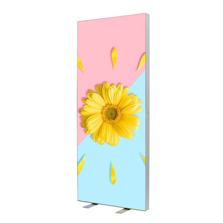 Lingtong customized size double -sided light box aluminium frame tension fabric led advertising lightbox