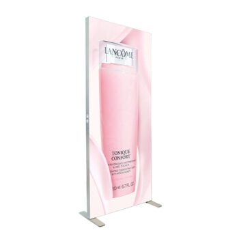 Stand indoor ultra slim digital shop sign light box 60mm fabric led light cosmetic box