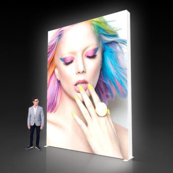 Custom led backlit poster advertising display light box frame aluminum light box seg light box