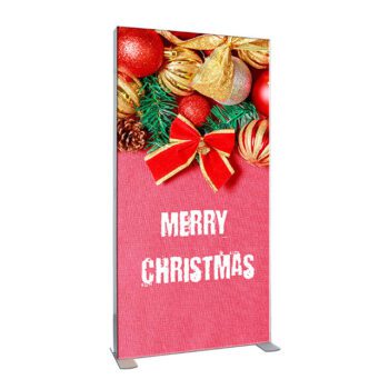 Freestanding tool free fabric straight led light box display portable