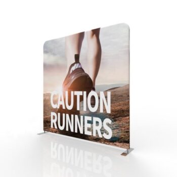 Portable 8 ft trade show tension fabric pop up stand tube backdrop display wall stretch fabric display