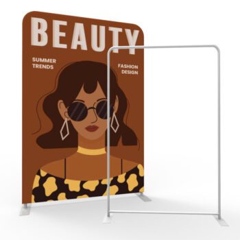 High quality portable high resolution aluminum tube straight tension fabric display backdrop stand