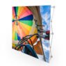 Advertising pop up display stand straight tension fabric backdrop 10' both sides printing (front&back)
