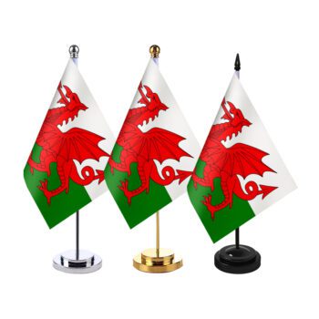 Customized cyprus high quality double sided mini 14*21cm table flag small table flag bright table flag