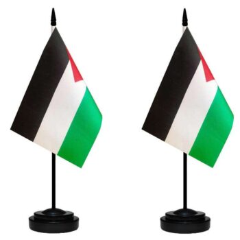 Palestine palestinian small mini desk flag set miniature palestine palestinian table office flag