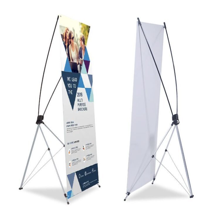 Custom logo pvc x stand banner - events cmyk digital printing