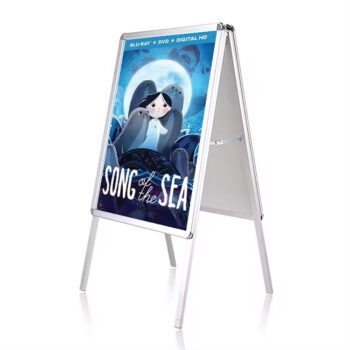 Custom folding double-sided board a-frame sideway sign for poster frame 24x36