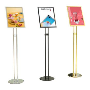 Wholesale menu stand a3 poster display floor stand a4 adjustable paper holder