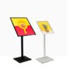Wholesale high quality adjustable a2 a3 narrow side paper holder poster display stand