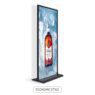 Hot sale three poles outdoor standing vertical billboard customized surface vertical double-sided ultra-thin floor-mount