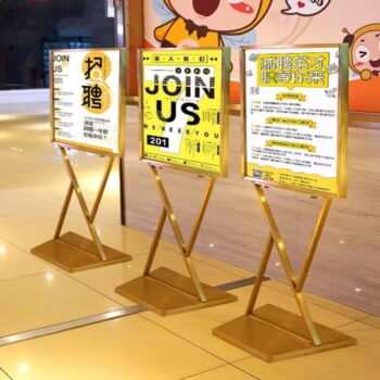 Human billboard digital signage advertising boards indoor roll up banner stand display a3 street pavement sign exhibition