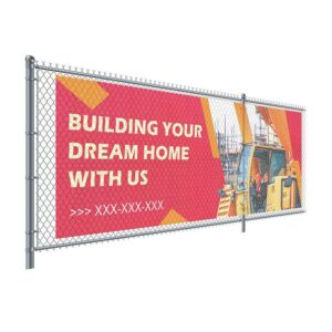 Custom mesh banner - digital printing metal grommets advertising campaigns
