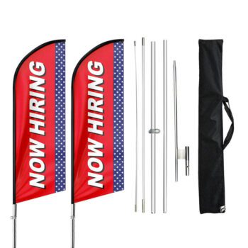 Custom double sided teardrop feather flags personalized banner with flag pole kit and ground stake for outside advertisement