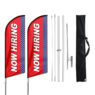 Custom double sided teardrop feather flags personalized banner with flag pole kit and ground stake for outside advertisement