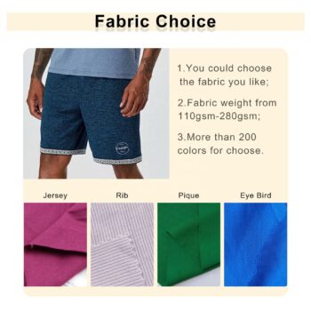 High quality men cotton shorts pant jersey summer gym shorts silk screen print cargo pants men shorts