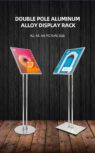 Wholesale menu stand a3 poster display floor stand a4 adjustable paper holder