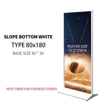Hot sale three poles outdoor standing vertical billboard customized surface vertical double-sided ultra-thin floor-mount