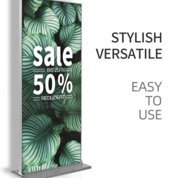 Economy screen outdoor standing vertical billboard customized surface double-sided magnetic ultra-thin floor-mount