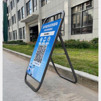 Outdoor water injection portable a-frame double-sided pavement sign sidewalk sign poster stand wholesale