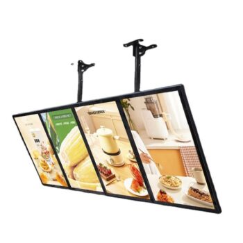 Restaurant hanging ceiling display desktop led menu poster frame board electronic display
