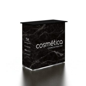 New design portable aluminum pop up tube tension fabric printing tradeshow exhibition promotion trade show counter