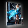 Custom made 4m high free standing big light box aluminum frame seg led backlit display light box
