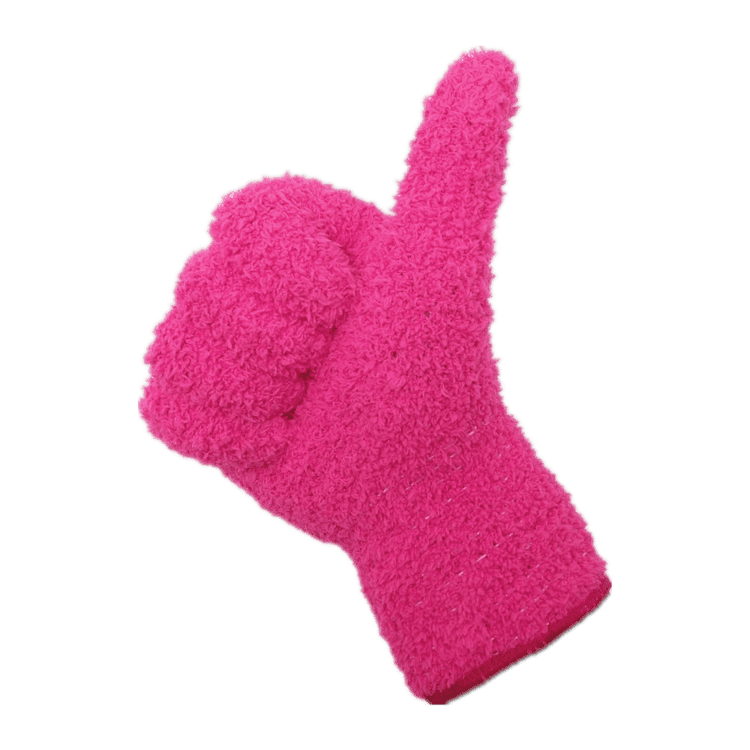 Eco friendly microfiber pink glove 2 pack easy clean soft microfiber household dusting cleaning glove for clean mirrors, lamps