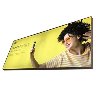 Aluminum profile silicone edged graphic led backlit backdrop display wall mounted modular frame light box