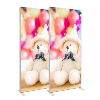 Lingtong fabric extrusion aluminum frame led seg lightbox 85mm