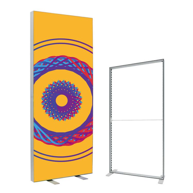 Lingtong customized size double -sided light box aluminium frame tension fabric led advertising lightbox